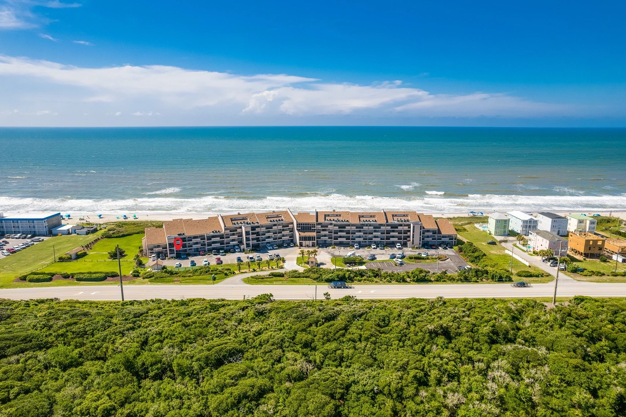 Beachfront property exterior